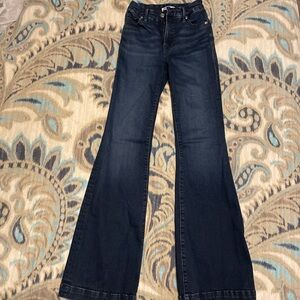Good American Dark Blue Good Flare Jeans